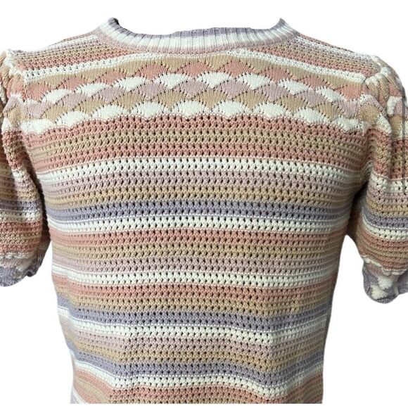 New! Fate Short Sleeve Sweater Sz M - Picture 1 of 5